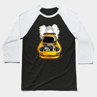 Mazda RX7 Burnout Baseball T-Shirt